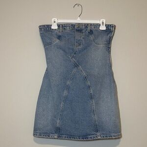 Zara Blue Denim Mini Dress